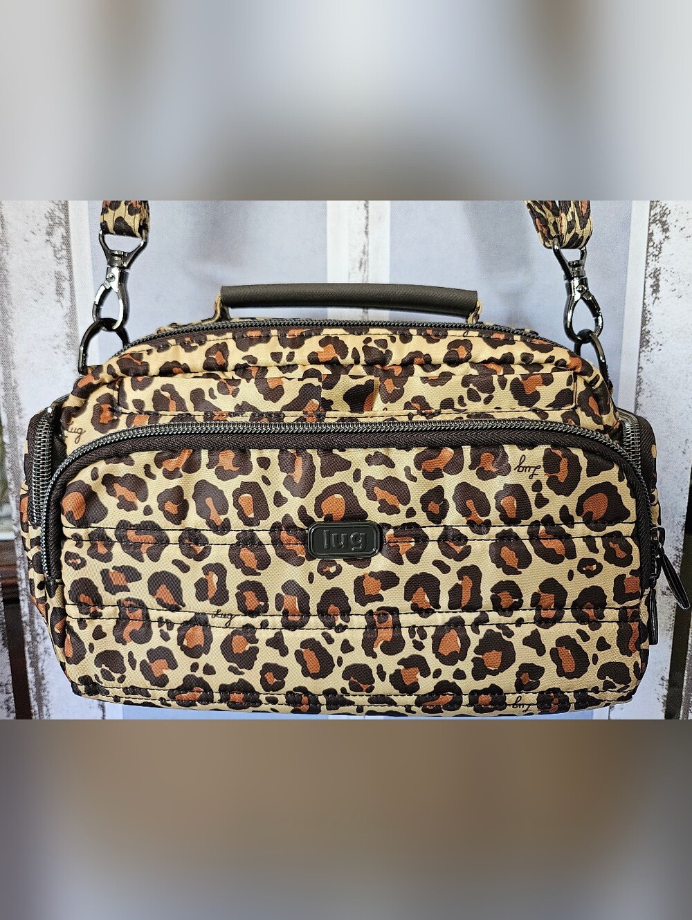 $90 Retail NWT Lug Leopard Trolley Crossbody - Rare, Sold-Out Gem! - Picture 4 of 16